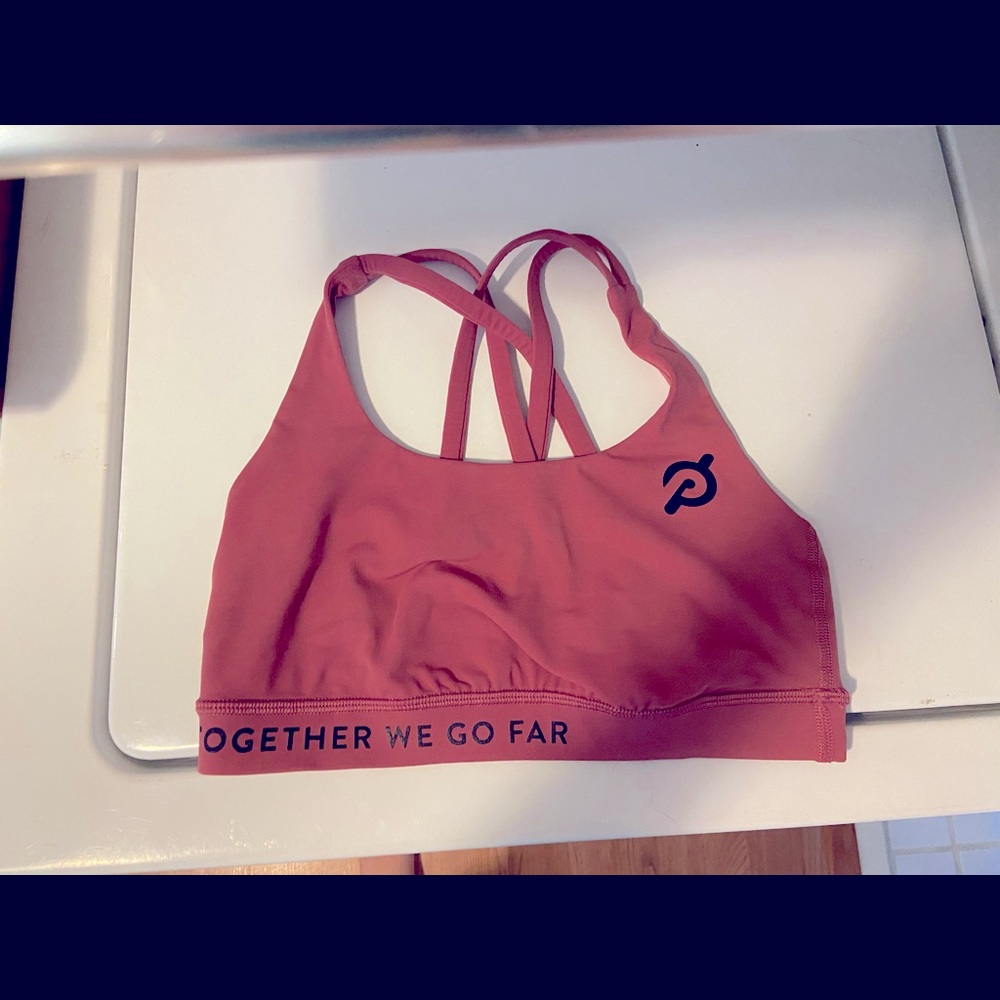 Lululemon X Peloton Cherry Tint Energy Bra